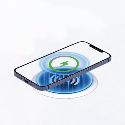 Sisäänrakennettu langaton laturi valkoinen