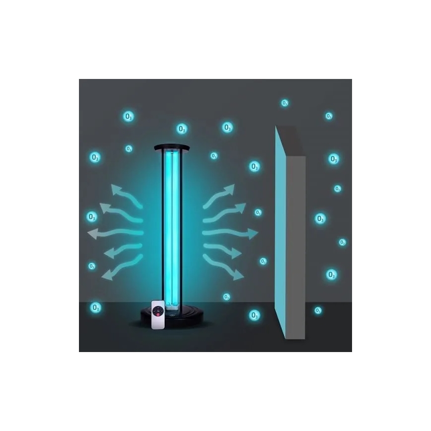 Desinfioiva otsoniton lamppu UVC/38W/230V + kauko-ohjaus