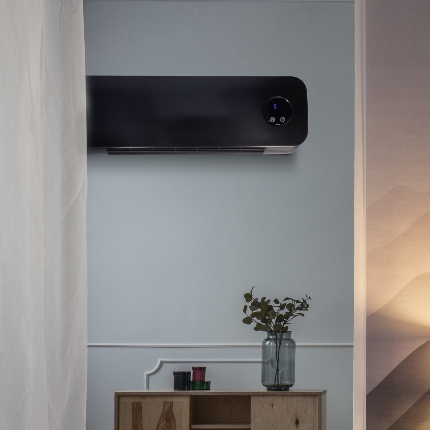 Kylpyhuoneen keraaminen lämmityselementti 1000/2000W/230V IP24 + kaukosäädin