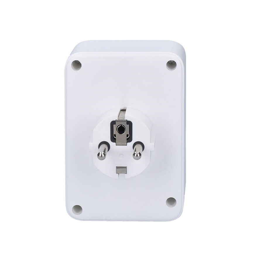 Monipistorasia 1x16 A + 2x 2,5 A, 2x USB (A + C), valkoinen