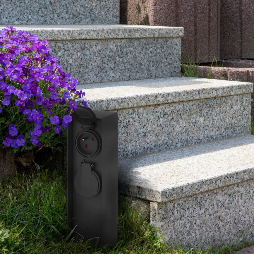 Ulkopistorasiapylväs 2Z 230V IP44