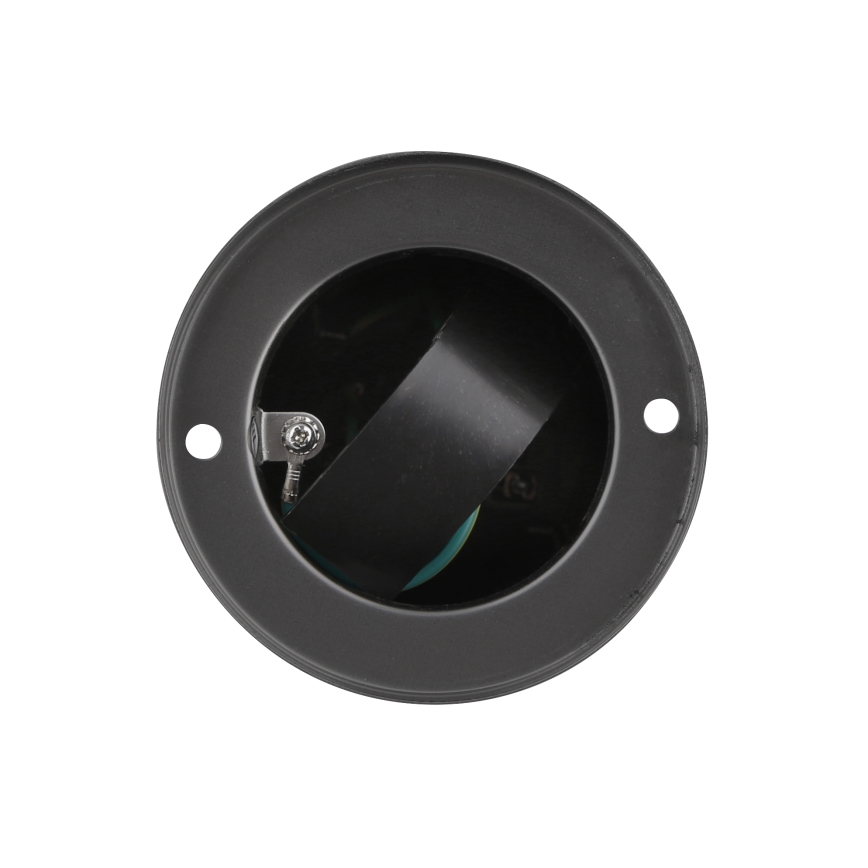 Ulkoinen pistorasiapylväs 2-osainen 230V IP44 musta pyöreä