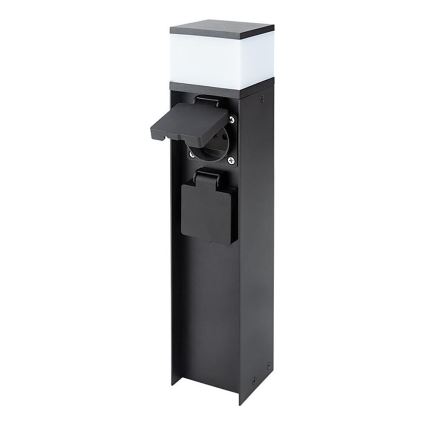 Ulkoseinävalaisin kahdella G9-kannalla, 11 W/230 V, IP44, musta