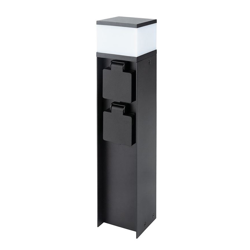 Ulkoseinävalaisin kahdella G9-kannalla, 11 W/230 V, IP44, musta