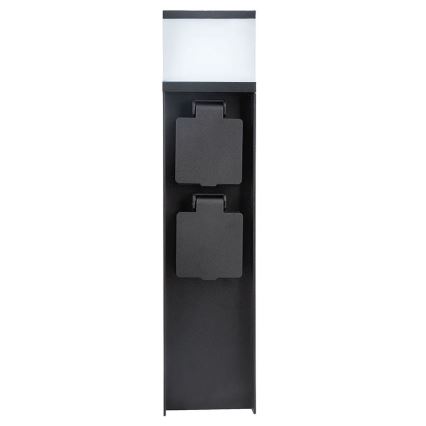 Ulkoseinävalaisin kahdella G9-kannalla, 11 W/230 V, IP44, musta