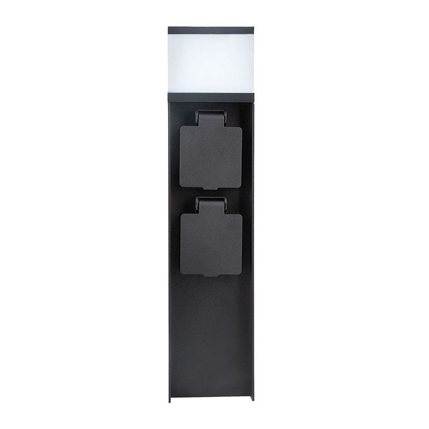Ulkoseinävalaisin kahdella G9-kannalla, 11 W/230 V, IP44, musta