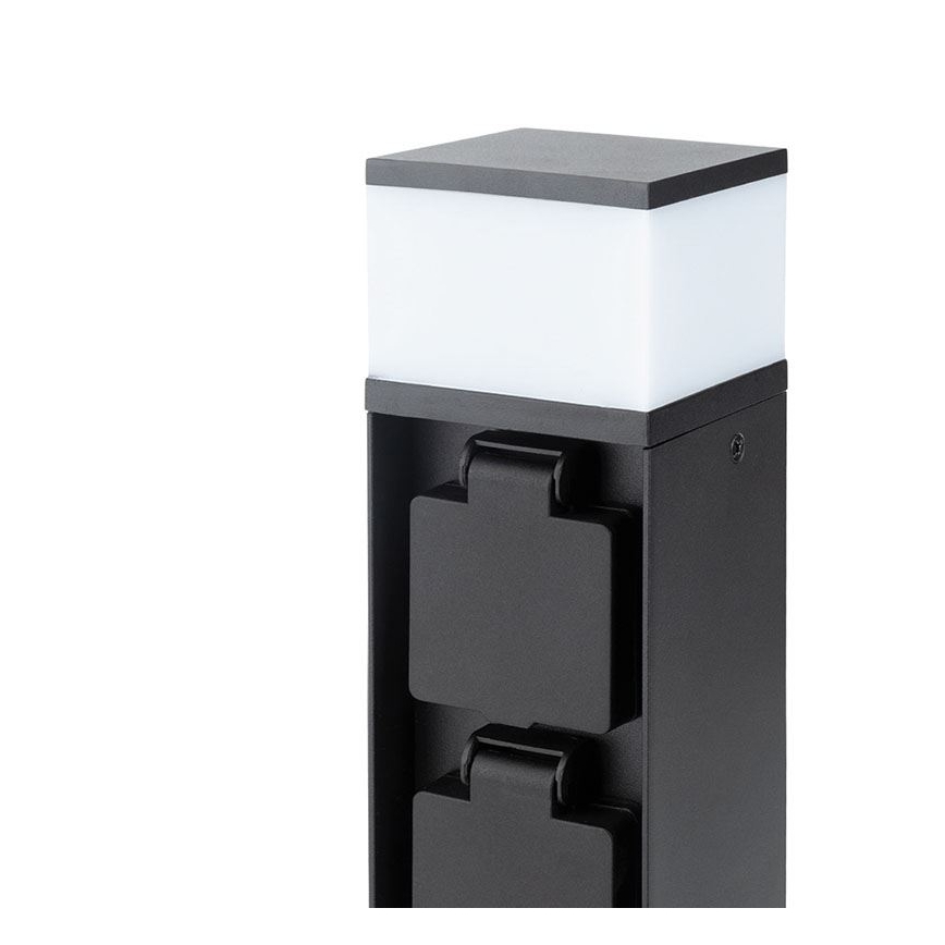 Ulkoseinävalaisin kahdella G9-kannalla, 11 W/230 V, IP44, musta