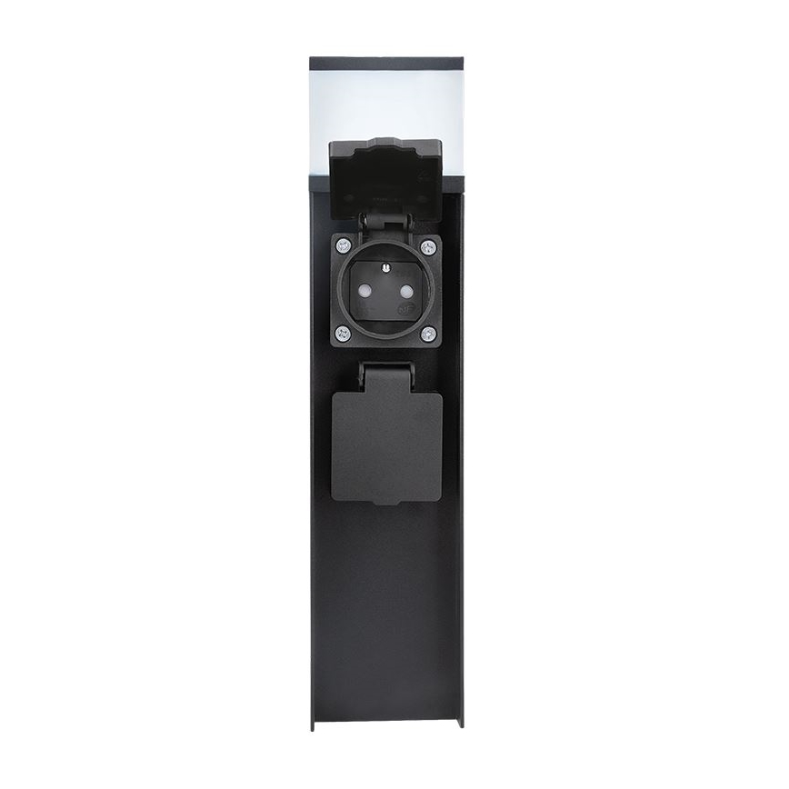 Ulkoseinävalaisin kahdella G9-kannalla, 11 W/230 V, IP44, musta