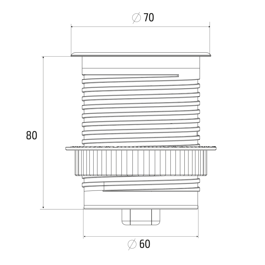 Pistorasia pöydälle 1x230V + USB-C Power Delivery hopea/musta