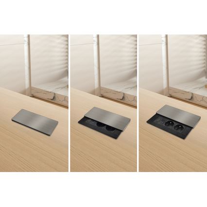 Upotettava pistorasia 20W 2 pistorasiaa + USB-A + USB-C + HDMI