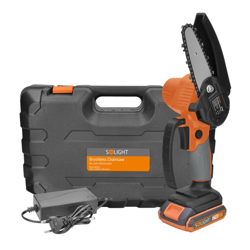 Kädessä pidettävä akkumoottorisaha 2000 mAh 21V