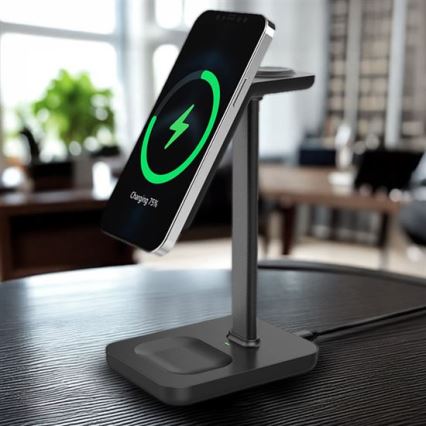 Pöytämallinen 3-in-1 langaton latausasema 23W