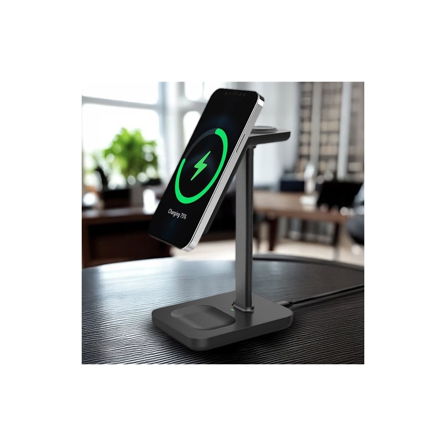 Pöytämallinen 3-in-1 langaton latausasema 23W