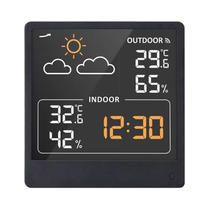 Digitaalinen lämpömittari 5V/2xAAA + 2xAAA musta