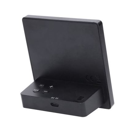 Digitaalinen lämpömittari 5V/2xAAA + 2xAAA musta