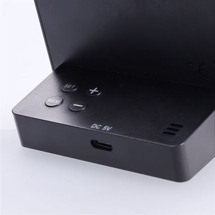 Digitaalinen lämpömittari 5V/2xAAA + 2xAAA musta