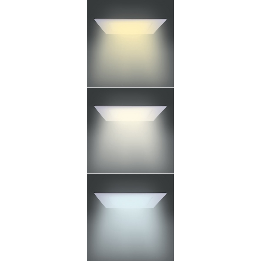 LED upotettava kattovalaisin LED/18W/230V 3000/4000/6000K 22,5x22,5 cm valkoinen