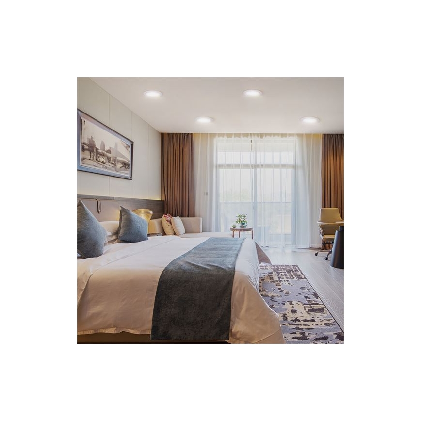 LED-uppovalaisin LED/24W/230V 3000/4000/6000K Ø 30 cm valkoinen