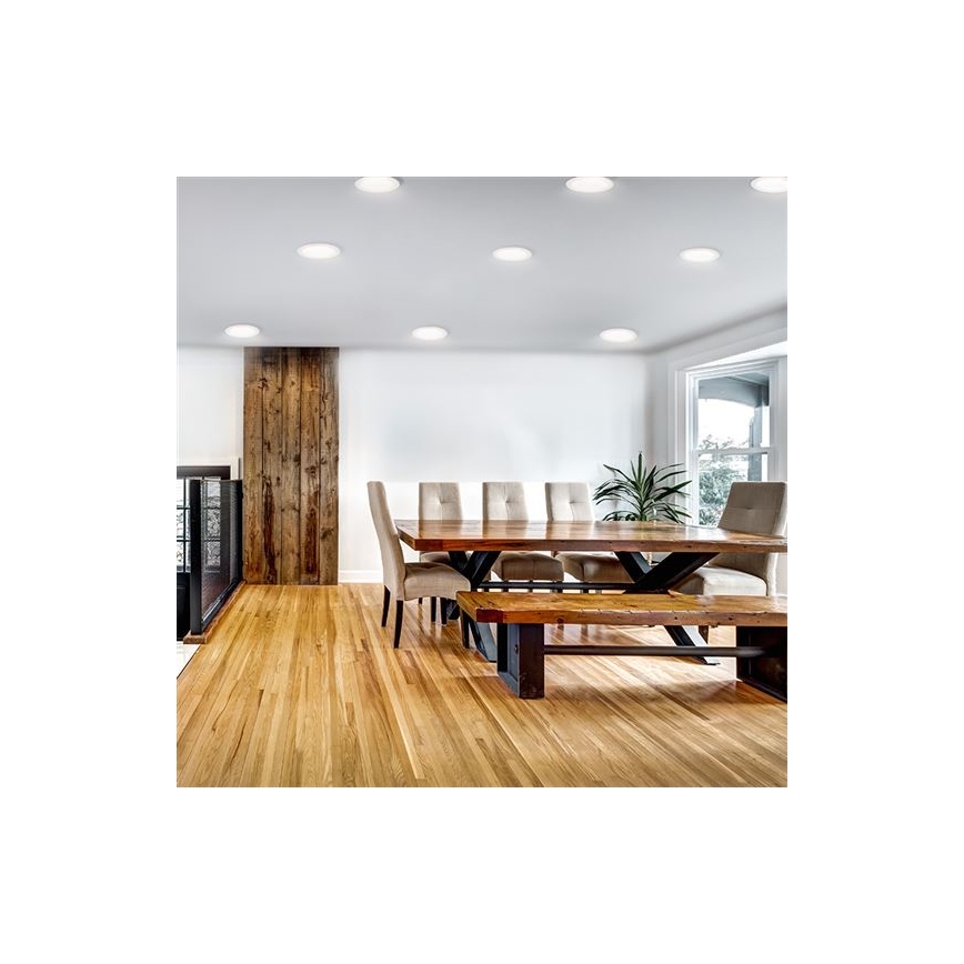 LED-uppovalaisin LED/24W/230V 3000/4000/6000K Ø 30 cm valkoinen