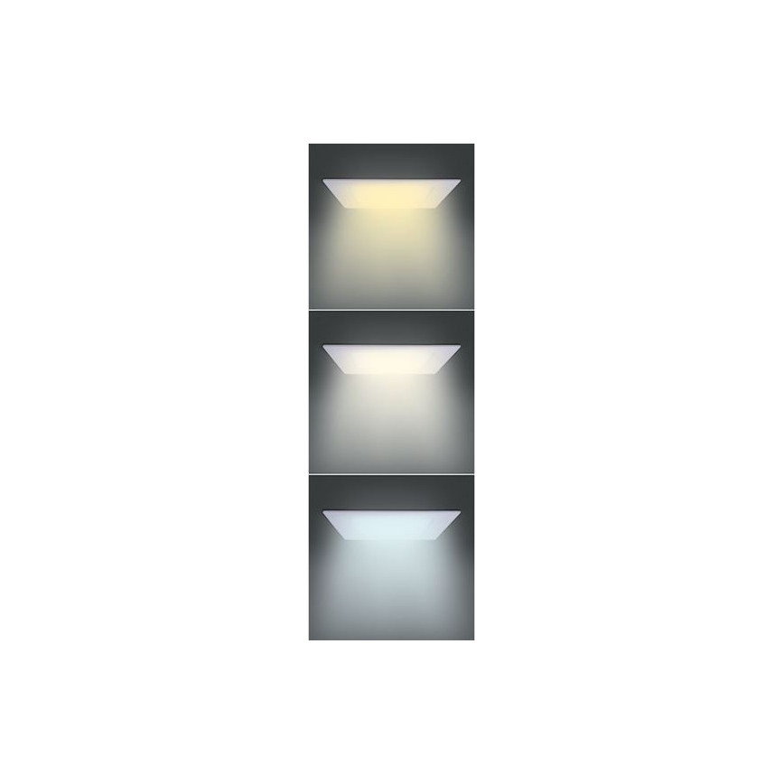 LED-upotettava valaisin LED/24W/230V 3000/4000/6000K 30x30 cm valkoinen