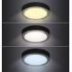 LED Kattovalo LED/12W/230V 3000/4000/6000K musta pyöreä