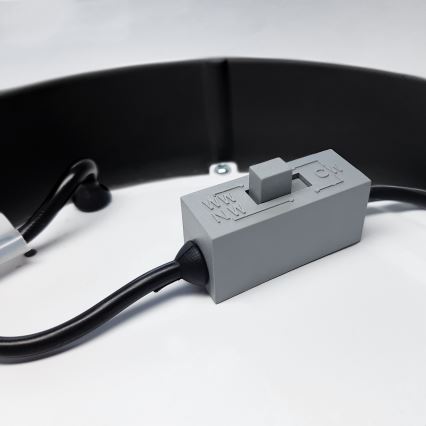 LED Kattovalo LED/12W/230V 3000/4000/6000K musta pyöreä