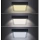 LED Kattovalo LED/12W/230V 3000/4000/6000K musta neliö
