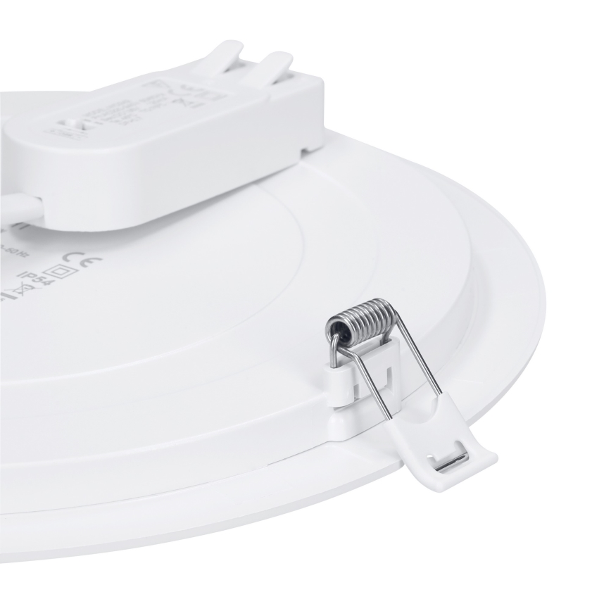 LED pinta- tai uppoasennettava paneeli 2-in-1 LED/12W/230V 3000/4000/6000 K Ø 17 cm IP54 valkoinen