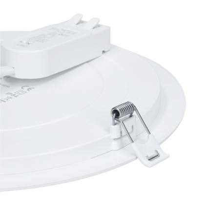 LED pinta- tai uppoasennettava paneeli 2-in-1 24W/230V 3000/4000/6000K Ø 30 cm IP54 hopea