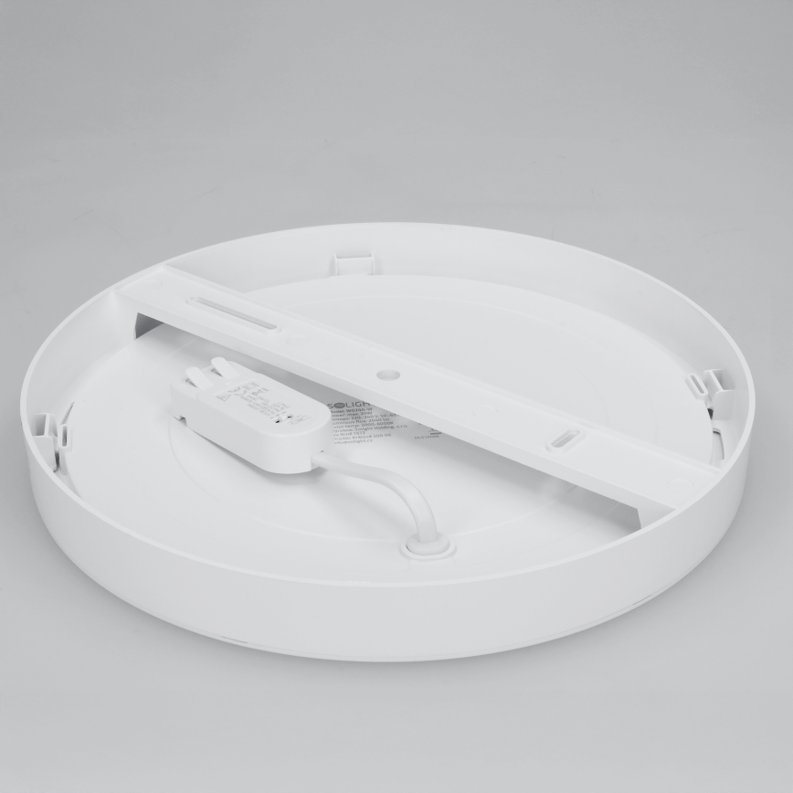 LED-pinta-/upotettava paneeli 2-in-1 24W/230V 3000/4000/6000K Ø 30 cm IP54 valkoinen