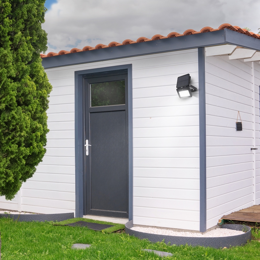 LED himmennettävä aurinkokäyttöinen heijastin liiketunnistimella ja hämäräkytkimellä LED/6W/3,7V 2200 mAh 3000/4000/6500K IP65