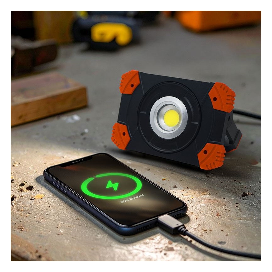 LED ladattava työvalo LED/10W/3,7V 4400 mAh