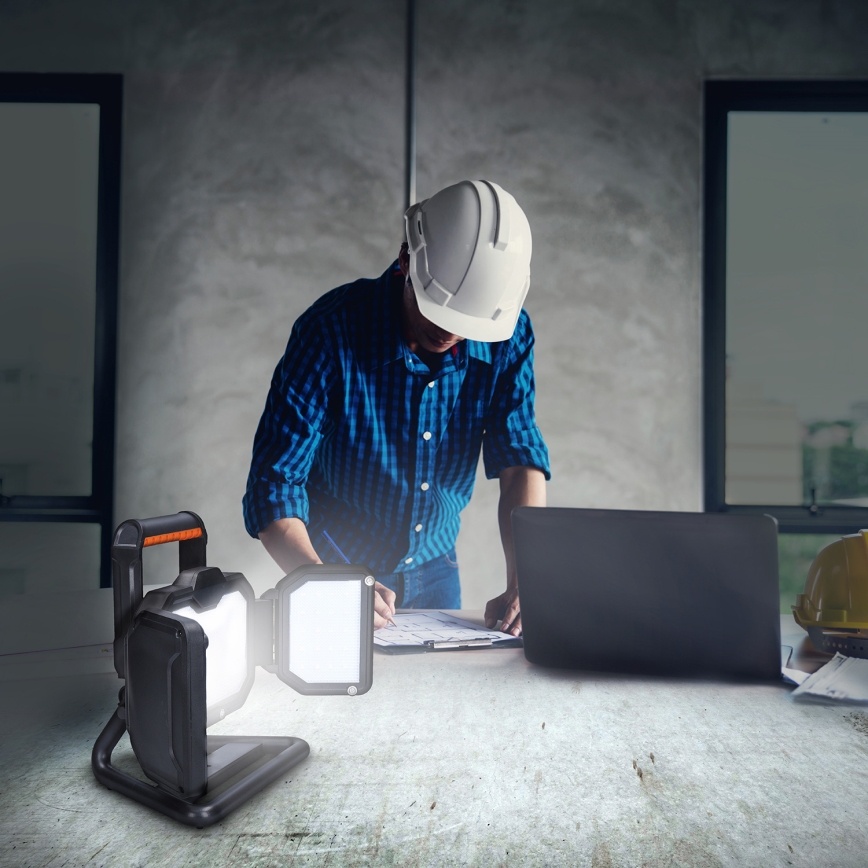 LED himmennettävä ladattava työvalo LED/50W/12000 mAh 4000K IP54