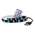 Solight WM504 - SETTI 2x LED-RGB-nauha televisioon, jossa ohjain IP65 LED / USB 50cm