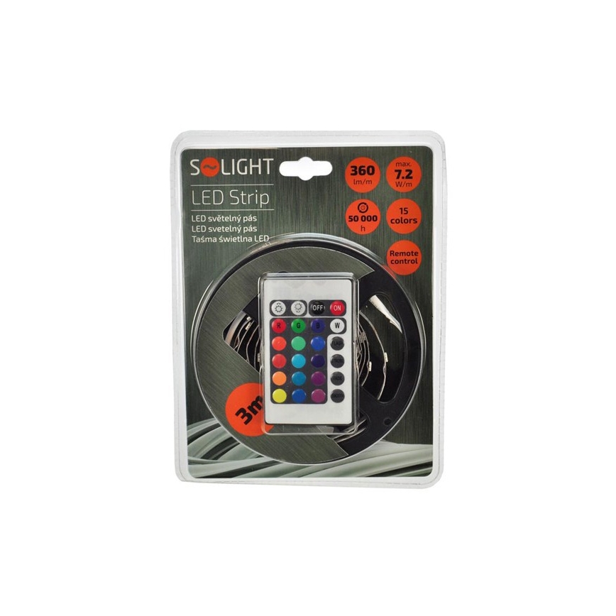 LED-nauha kauko-ohjaimella 7,2W/12V 3m