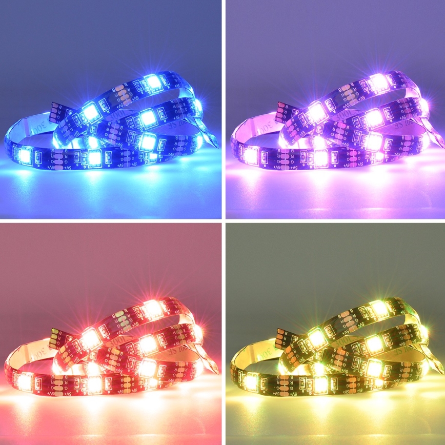 LED RGB himmennettävä nauha TV:lle LED/6W/5V Wi-Fi Tuya + kaukosäädin 0,5m