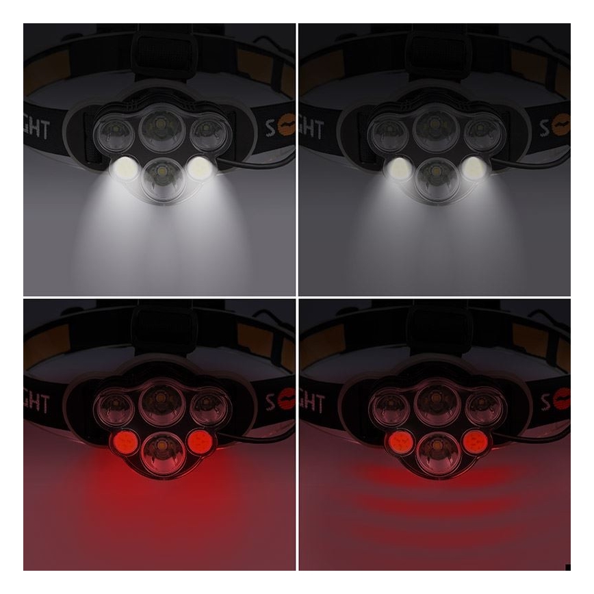 Ladattava LED-ajovalaisin LED/USB 2200mAh IP44