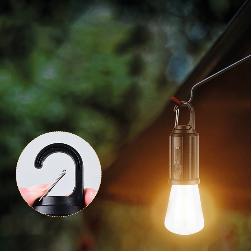 LED-retkeilyvalaisin LED/3,7V 400 mAh IP44