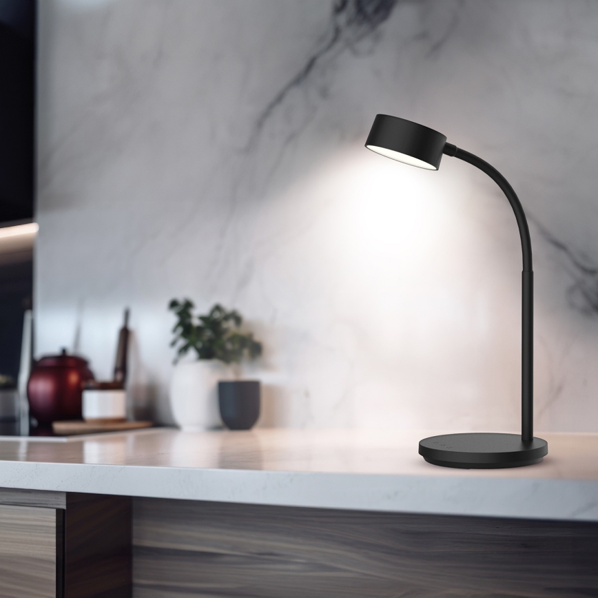 Himmennettävä LED-kosketuspöytävalaisin LED/4,5W/5V 3000/4000/6500K musta