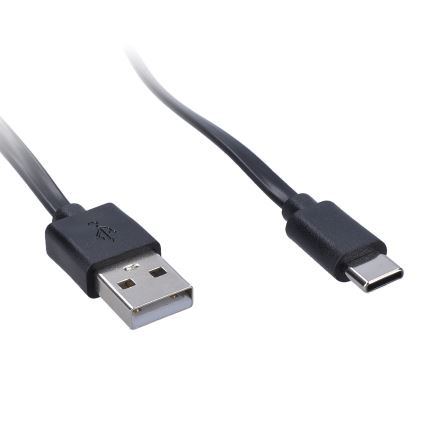 LED himmennettävä joustava ladattava pöytävalaisin klipsillä LED/2W/1800 mAh 3000/4000/6500K musta