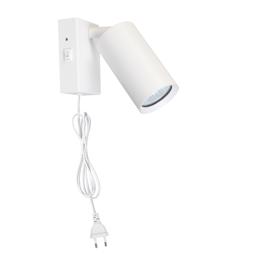 Seinävalaisin CELE 1xGU10/30W/230V valkoinen