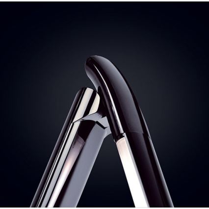 LED Himmennettävä pöytävalaisin USB-liitännällä LED/12W/230V musta