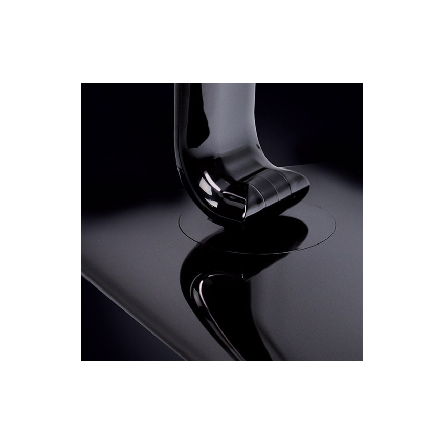 LED Himmennettävä pöytävalaisin USB-liitännällä LED/12W/230V musta