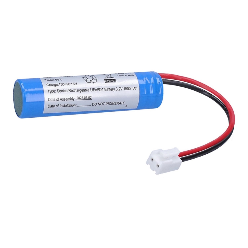 Solight WO527ND - Hätävalon akku LiFePO4 3,2V 1500mAh