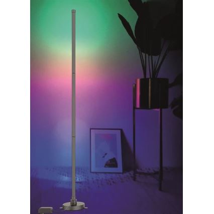 LED RGB himmennettävä lattiavalaisin RAINBOW LED/18W/230V Wi-Fi Tuya + kaukosäädin