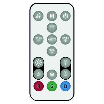 LED RGB himmennettävä lattiavalaisin RAINBOW LED/18W/230V Wi-Fi Tuya + kaukosäädin