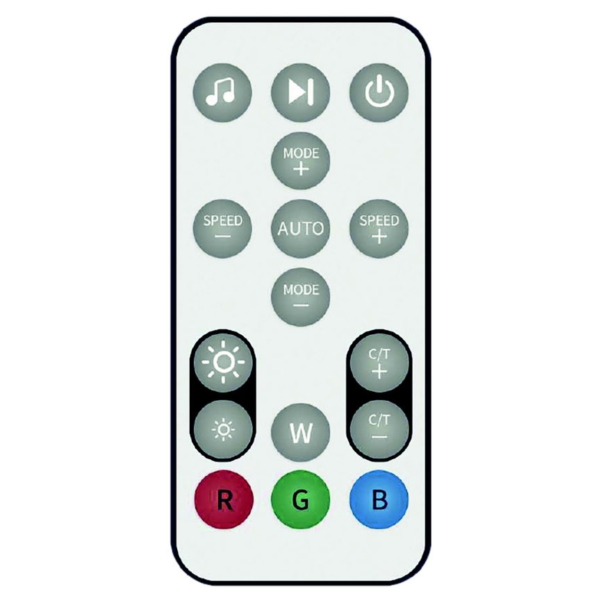 LED RGB himmennettävä lattiavalaisin RAINBOW LED/18W/230V Wi-Fi Tuya + kaukosäädin