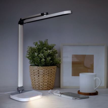LED himmennettävä kosketuspöytälamppu yövalolla LED/10W/5V 3000/4000/5000K valkoinen