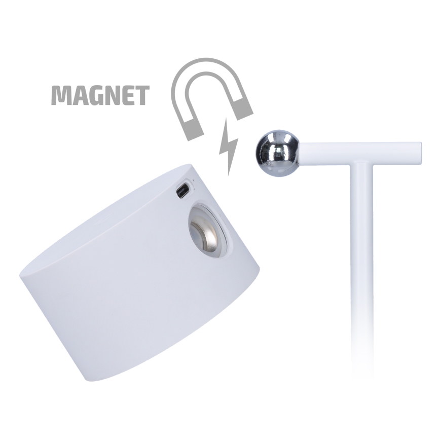 LED himmennettävä kosketuksella ladattava lamppu 3-in-1 LED/4W/2000 mAh 3000/4000/6500K valkoinen