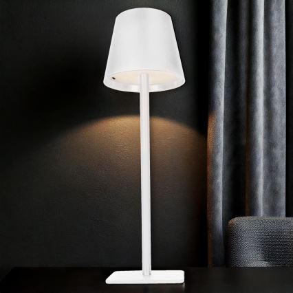 LED-himmennettävä ladattava kosketusohjattu pöytälamppu LUCCA LED/3,7V 3000/4000/6500K 2000 mAh valkoinen